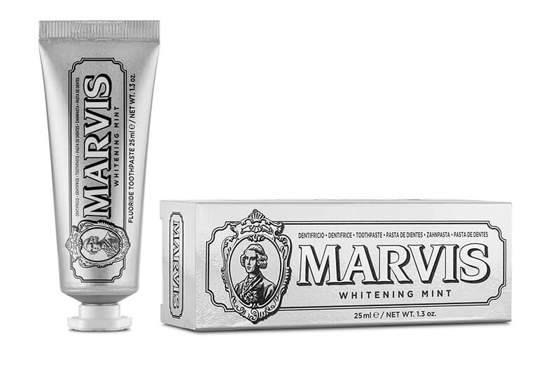 Marvis Tandpasta - Whitening Mint - 25 ml. (Rejsestørrelse)